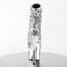 Pleaser ADORE-1008SQ Silver Sequins Chrome Sale Women
