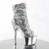 Pleaser ADORE-1008SQ Silver Sequins Chrome Sale Women