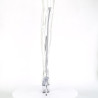 Pleaser ADORE-3021 Transparent Vegan Silver Metallic