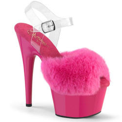 Pleaser ADORE-708FUR Purple Faux Fur Platform High Heel