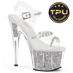 Pleaser ADORE-708PREM-STNG Glitter Platform High Heels