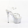 Pleaser ADORE-708PREM-STNG Glitter Platform High Heels
