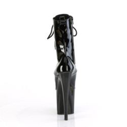 Pleaser ENCHANT-1040 Black Patent Women's Ankle Boots