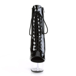 Pleaser ASPIRE-1021 Black Patent Transparent Sale Women