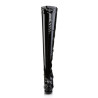 Pleaser BLONDIE-3000 Black Patent Pewter Chrome Sale