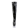 Pleaser BLONDIE-3000 Black Patent Pewter Chrome Sale