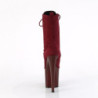 Pleaser ENCHANT-1040 Burgundy Vegan Suede Sale Women