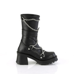 Demonia BRATTY-120 Black Vegan Platform Women Boots