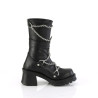 Demonia BRATTY-120 Black Vegan Platform Women Boots