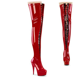 Pleaser DELIGHT-3027 Red Black Patent Sale Women
