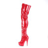 Pleaser DELIGHT-3027 Red Black Patent Sale Women