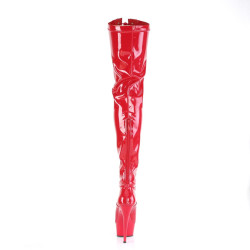 Pleaser DELIGHT-3027 Red Black Patent Sale Women