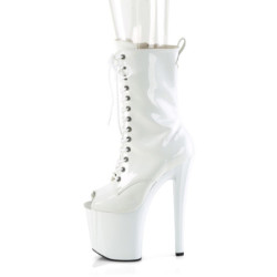 Pleaser ENCHANT-1041 White Patent Sale Women