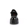 Demonia DOLLIE-01 Black Patent Punk Lolita Platform Pumps