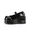 Demonia DOLLIE-01 Black Patent Punk Lolita Platform Pumps
