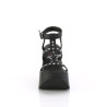 Demonia DYNAMITE-12 Black Vegan Platform Wedge Sandal