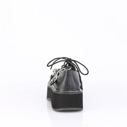 Demonia EMILY-32 Black Vegan Platform Women Shoes