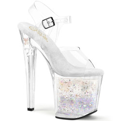 Pleaser ENCHANT-708-02 Floating Glitter Platform High Heel