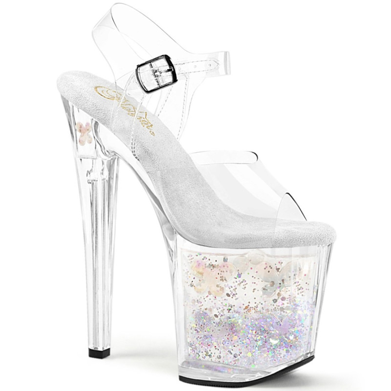 Pleaser ENCHANT-708-02 Floating Glitter Platform High Heel Pleaser ENCHANT-708-02 Floating Glitter Platform High Heel