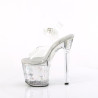 Pleaser ENCHANT-708-02 Floating Glitter Platform High Heel