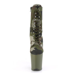 Pleaser FLAMINGO-1020CAMO Green Camouflage Fabric Sale