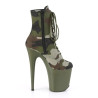 Pleaser FLAMINGO-1020CAMO Green Camouflage Fabric Sale