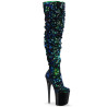 Pleaser FLAMINGO-3004 Green Sequins Black Sale Women