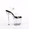 Pleaser ENCHANT-708 Black Insole High Heeled Pole Shoes