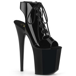 Pleaser FLAMINGO-800-20 Patent Platform High Heel Boots