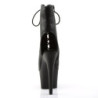 Pleaser ADORE-1016 Black Vegan Leather Ankle Boots