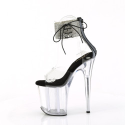 Pleaser FLAMINGO-824RS Transparent Black Sale Women