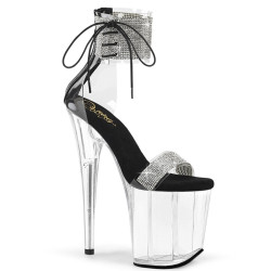 Pleaser FLAMINGO-827RS Transparent Black Sale Women
