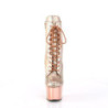 Pleaser ADORE-1020HM Rose Gold Hologram Metallic Chrome