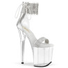 Pleaser FLAMINGO-827RS Transparent Silver Sale Women
