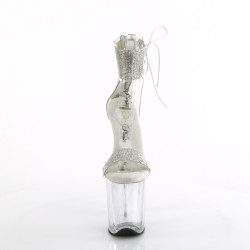 Pleaser FLAMINGO-827RS Transparent Silver Sale Women