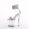 Pleaser FLAMINGO-827RS Transparent Silver Sale Women