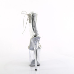 Pleaser FLAMINGO-827RS Transparent Silver Sale Women