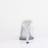 Fabulicious GALA-01DSP Transparent Silver Strass Mules