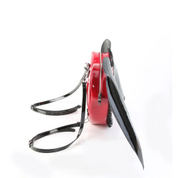 Demonia HB-214 Black-Red Patent Handbags Women