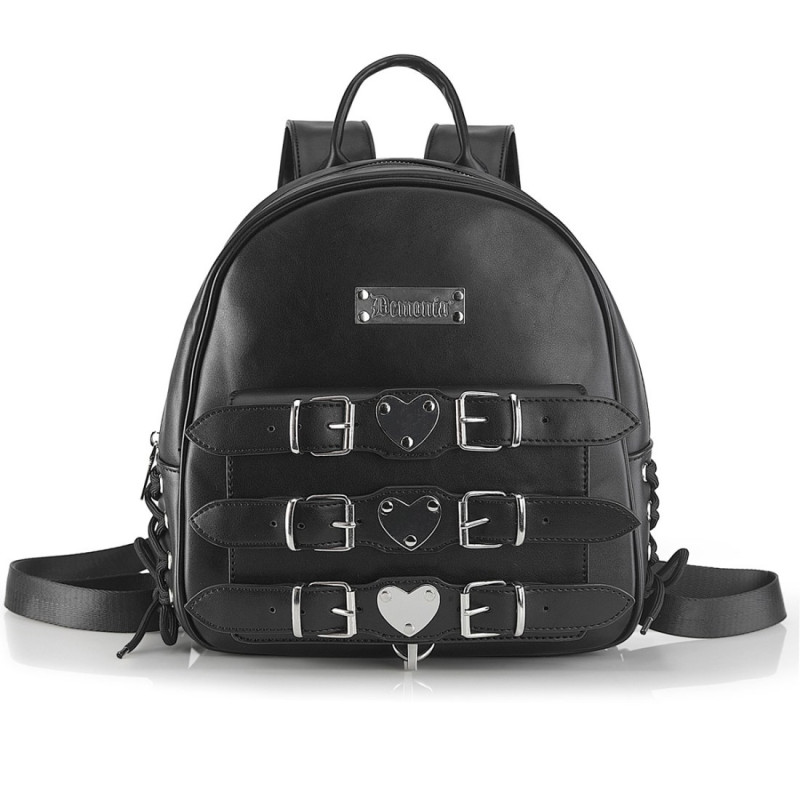 Demonia HB-675 Black Vegan Leather Handbags Women Demonia HB-675 Black Vegan Leather Handbags Women