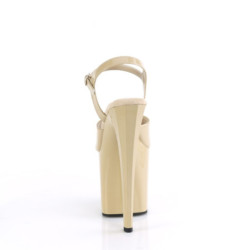 Pleaser ENCHANT-709 Cream Patent Sale Women
