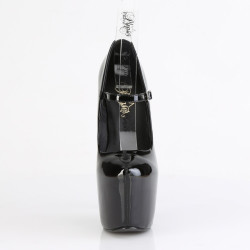 Pleaser JUBILANT-28 Black Stiletto Heeled Platform Pumps