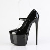 Pleaser JUBILANT-28 Black Stiletto Heeled Platform Pumps