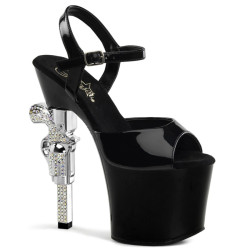 Pleaser REVOLVER-709 Gun Heeled Platform High Heels