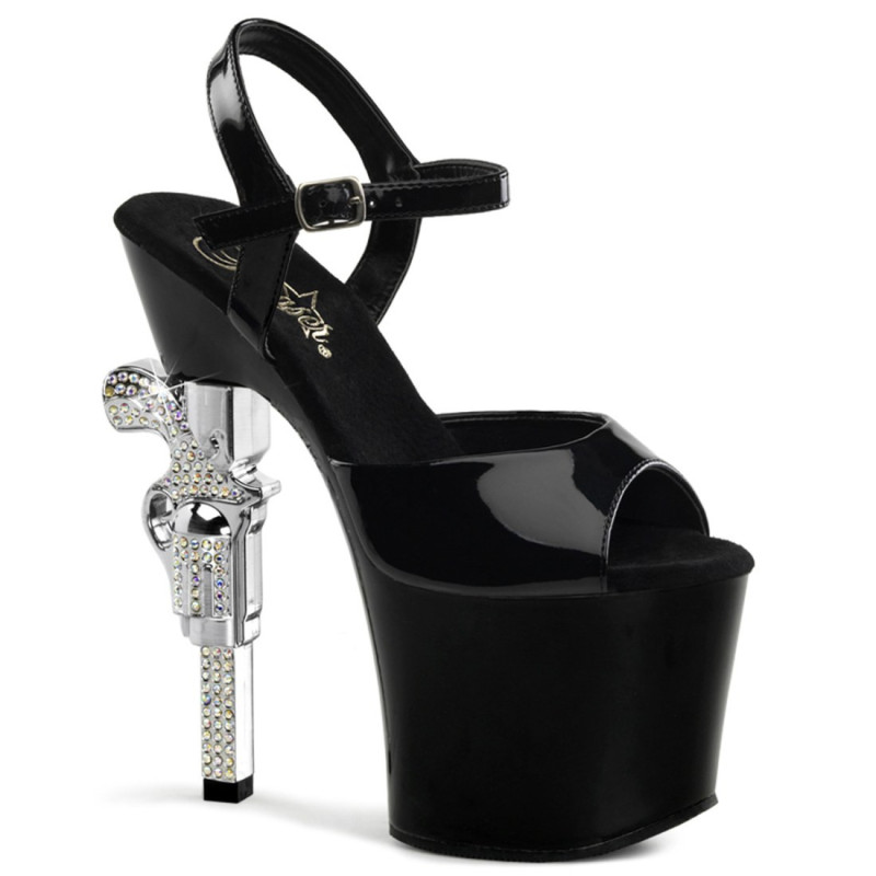 Pleaser REVOLVER-709 Gun Heeled Platform High Heels Pleaser REVOLVER-709 Gun Heeled Platform High Heels