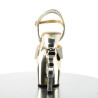 Pleaser REVOLVER-709G Gold Glitter Chrome Sale Women