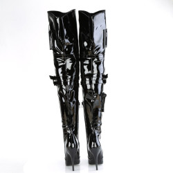 Pleaser SEDUCE-3019 Black Patent Sale Women