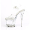 Pleaser ESTEEM-708 Clear Platform High Heeled Shoes