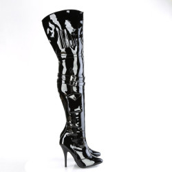 Pleaser SEDUCE-3019 Black Patent Sale Women