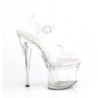 Pleaser ESTEEM-708 Clear Platform High Heeled Shoes
